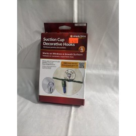 Simple Living Suction Cup Decorative Hooks