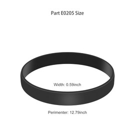 Cherimo Part E0205,Replacement Belts Compatible with Eureka PowerSpeed Bagless Upright Vacuum,Fits Models NEU280,NEU182A,NEU182B,NEU186,NEU182A,NEU185,NEU180,NEU181A,NEU181,NEU188 Series (Pack of 2)