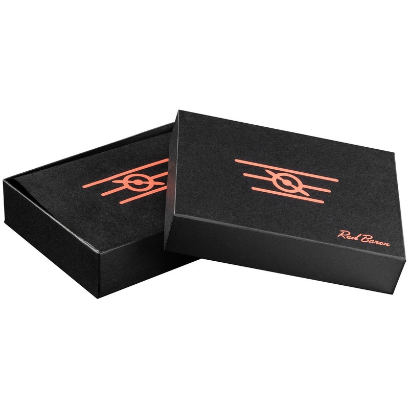 Red Baron Men´s wallet purse genuine cow leather black exclusive