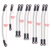 10Pcs Stainless Steel Link Rod Linkage 313mm Wheelbase for Axial