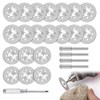 20 Pieces 22mm Diamond Cutting Wheel with 4 Pieces 3