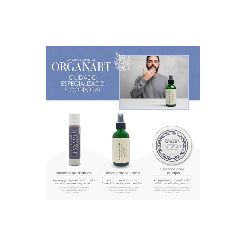 ORGANART Tónico para Barba Bosque & Tierra 120ml – Tratamiento