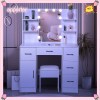 Yamissi 10 Light Bulbs LED Mirror For Bedroom White Makeup