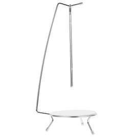 PRETYZOOM Kebabs Hanger Skewer Stand with 2 Skewers Skewer Holder Grill Vertical Stand Kebabs Skewer Barbecue Hanging Rack Brazilian BBQ Accessories