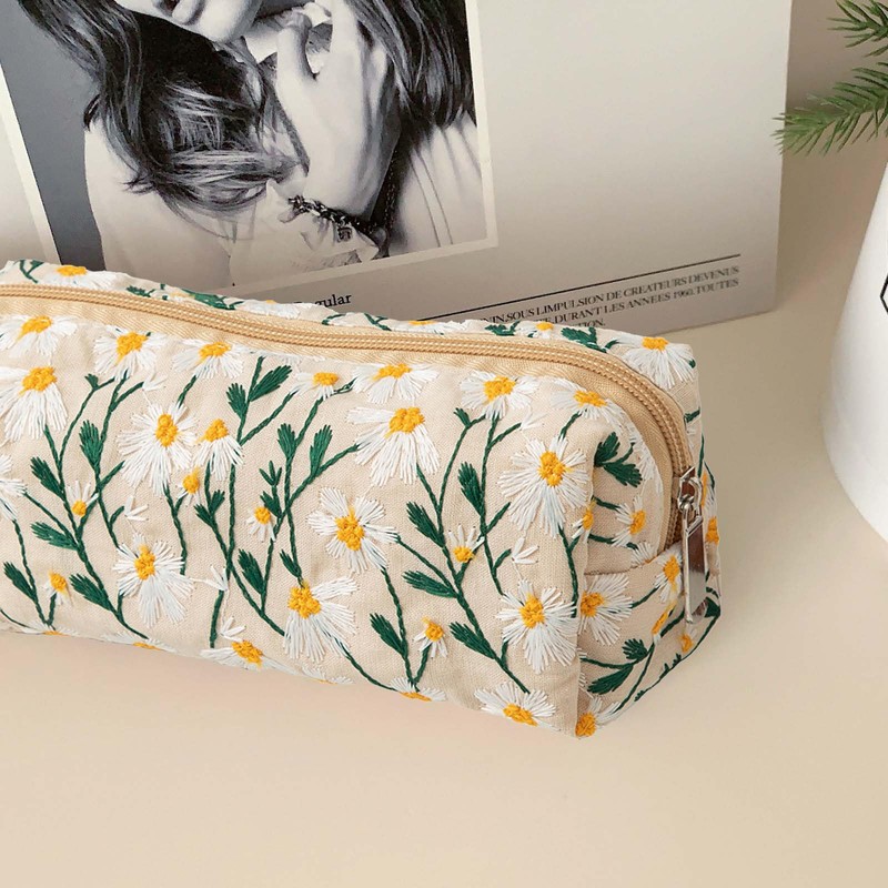 SSyang Pencil case with, beige, Casual, playful