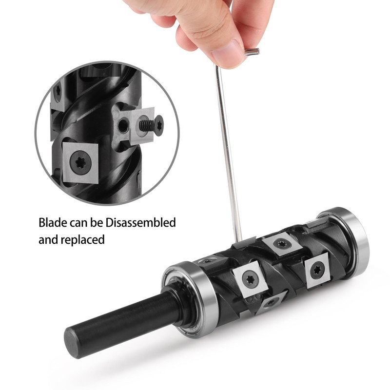 HOZLY Carbide Insert Flush Trim Router Bit 1/2" Shank, Heavy