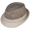 LIERYS Twotone Trilby Fabric Hat - Elegant Sun Hat -