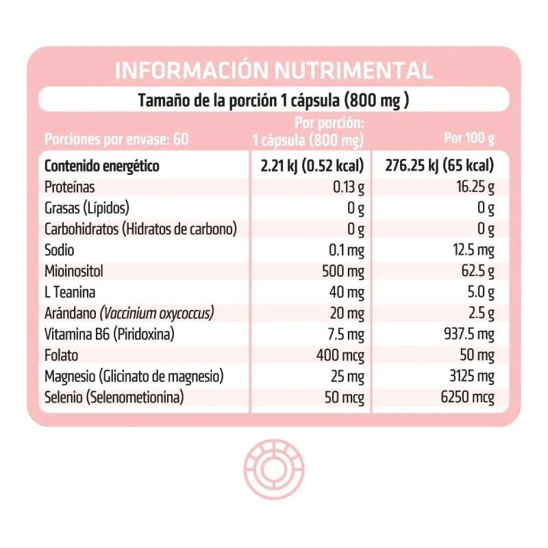 Myoinositol Mujer Magnesio Healthaddiction 60 Cápsulas Sin Sabor