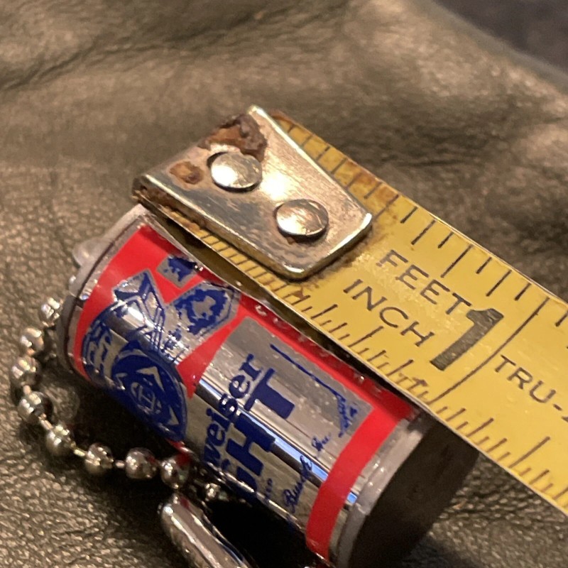 Vintage Budweiser Bud Light Mini Can Shaped Keychain