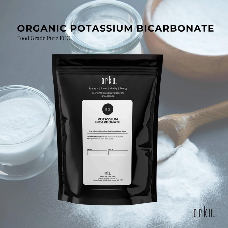 400g Organic Potassium Bicarbonate Powder - Food Grade Pure FCC