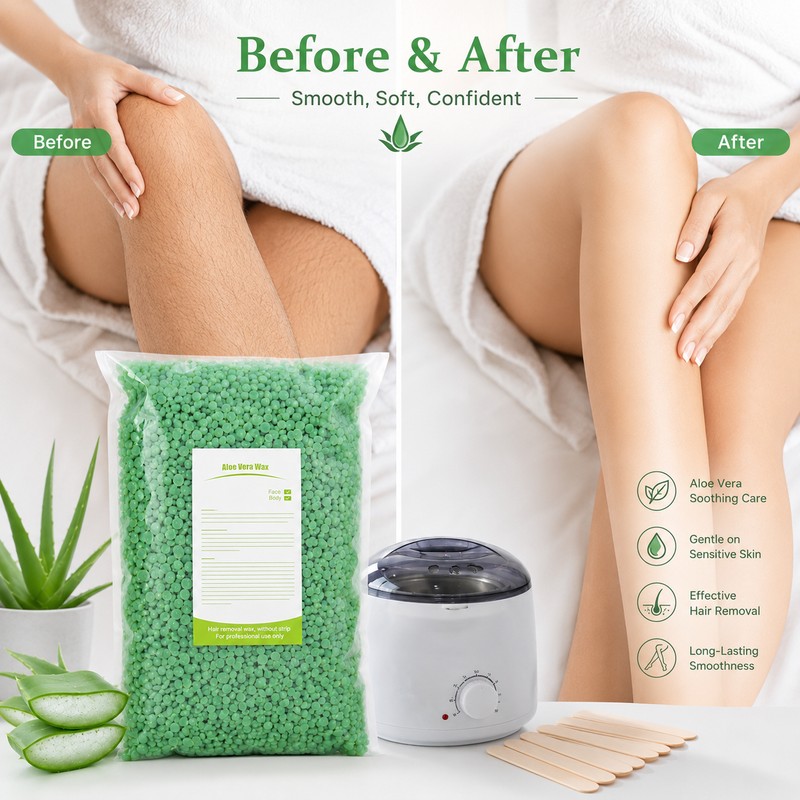 Hard Wax Beads for Hair Removal – Strawberry Formula Wax