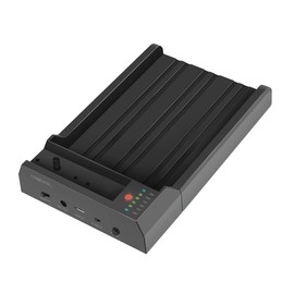 LogiLink QP0031 - USB 3.2 Gen 2 Quickport for 2.5" or 3.5" SATA HDD/SSD and M.2 NVMe SSD with Clone Function without PC Black