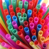 ALINK 8mm Wide Assorted Bright Colors Smoothie Straws, Fat Plastic