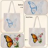 Louise Maelys Canvas Tote Bag Embroidery Kit for Beginners,Cross Stitch