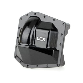 LCX Racing 1/6 RC Crawler Car CNC Aluminium Front Axle Rear Axle AR90 Differential Cover Axle Housing Differential Cover for RC Car Axial SCX6 AXI05000, Upgrades Patrs Accessories (Black)