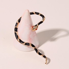 Wendalern Snake Ear Cuff Snake Wrap Ear Clip Earring Crystal Snake Climber Crawler Earrings Punk Right Ear Cuff Non-Piercing Serpent Wrap Earrings Jewelry for Women Girls