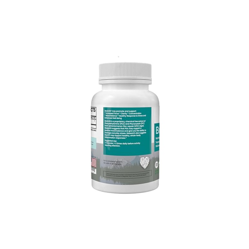 E3LIVE BrainON - Wild-Harvested AFA Extract for Mood Balance &