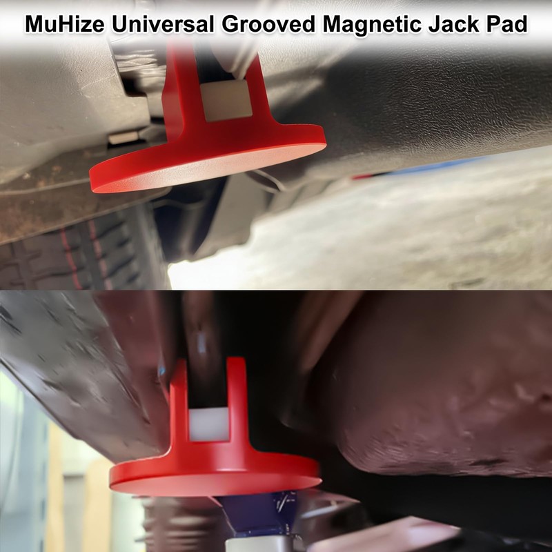 Universal Aluminum Grooved Magnetic Jack Pad