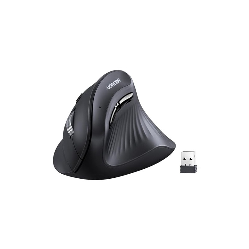 UGREEN Mouse Vertical Inalámbrico Ergonómico, Bluetooth & 2.4Ghz, Ratón 5