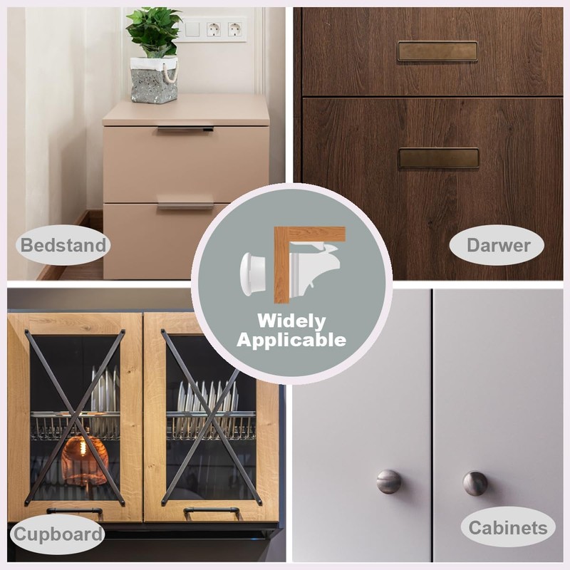 Magnetic Drawer Locks for Baby Proofing, Child Safety Magnet Cabinet