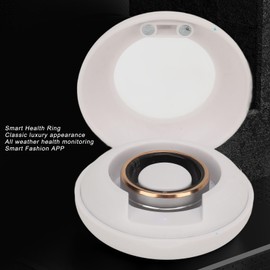 Health Tracker Smart Ring, Sleep Monitor, IP68 Waterproof, Camera Control, for Men and Women, with App (Size 8)