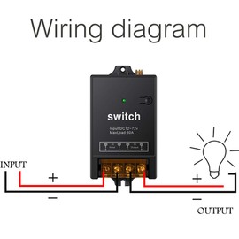 dstfuy Remote Control Switch 12V,DC 12V/24V/48V/72V/40A Relay, Wireless RF Switch with 984FT Long Range,Remote Switch for Anti-Theft Alarms,Roller Lind Door,Gate Barriers(New)