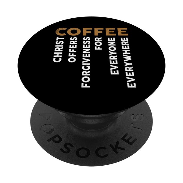 Coffee Facts Funny Barista Coffee Maker Lover Graphic PopSockets Swappable