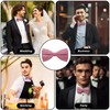 Guokoo Bow Ties for Men Solid Color Bow Tie Pre-Tied