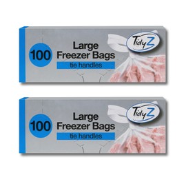 Tidyz 200 Large Freezer Bags /2 Packs of 100