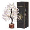 YATSKIA Rose Quartz Crystal Tree, Gem Stones And Crystals, Crystal Tree Of Life, Crystals Gifts For Women, Desk Decor, Pink Room Decor, Birthday Gifts For Women