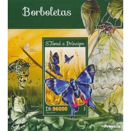 Sao TomE E PrincipE miniature sheet 1175 (complete. issue) unmounted mint/never hinged ** MNH 2016 Butterflies (Stamps for collectors) Butterflies