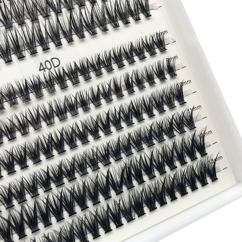 False Eyelashes 240pcs Mixed Tray 30&40D C Curl, Stunning &