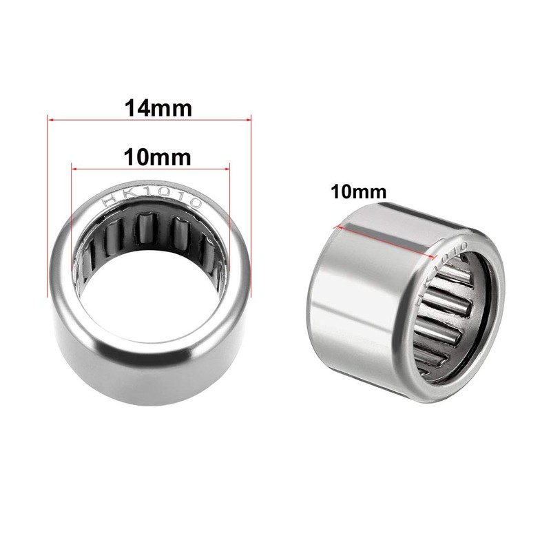 sourcing map HK1010 Drawn Shells Needle Bearings 10 mm Bore