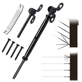 Muzata 10 Pairs 1/8" Black Cable Railing Hardware Kit Swage Toggle Turnbuckle for Wood Post T316 Stainless Steel Deck Cable Railing System Angle 180° Adjustable Stairs 20 Pack CK07