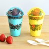 Youngever 7 Sets Plastic Yogurt Cups, Reusable Plastic Dessert Cups