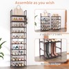 LANTEFUL 10 Tiers Tall Shoe Rack 20-25 Pairs Boots Organizer