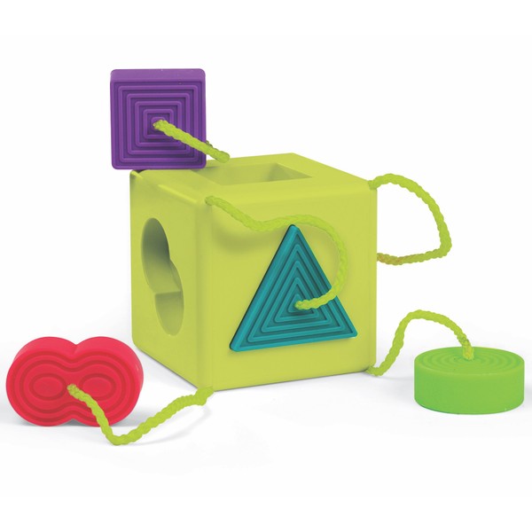 Fat Brain Oombee Cube Sorter, Tactile Toy for Toddlers