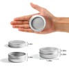 24 Pack 2 Ounce Screw Top Aluminum Tin Jar with