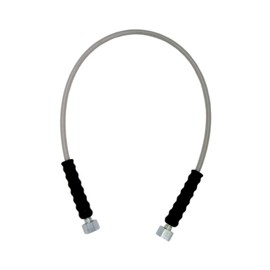 Micro Matic CO2 Hose, Synthetic Rubber, 1 m, 2 x Hex Nuts, 345 Bar, Hardware/Tubing