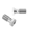 X AUTOHAUX 2 pieces thread turbo brake line banjo single