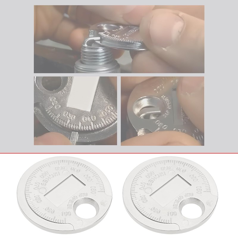 ECSiNG 2pcs Spark Plug Gap Measuring Tool Spark Plug Gap