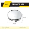 Opuweiy Wheel Center Caps, Outer Diameter 54mm, Card Diameter 50mm,