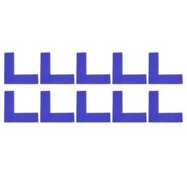 YOKIVE 20 Pcs 5S Location Marking Corner, L Shaped Floor Markers Strikers | Durable for Office Table, Desk, Floor, Steps (Blue, 2x2x0.8-inch)