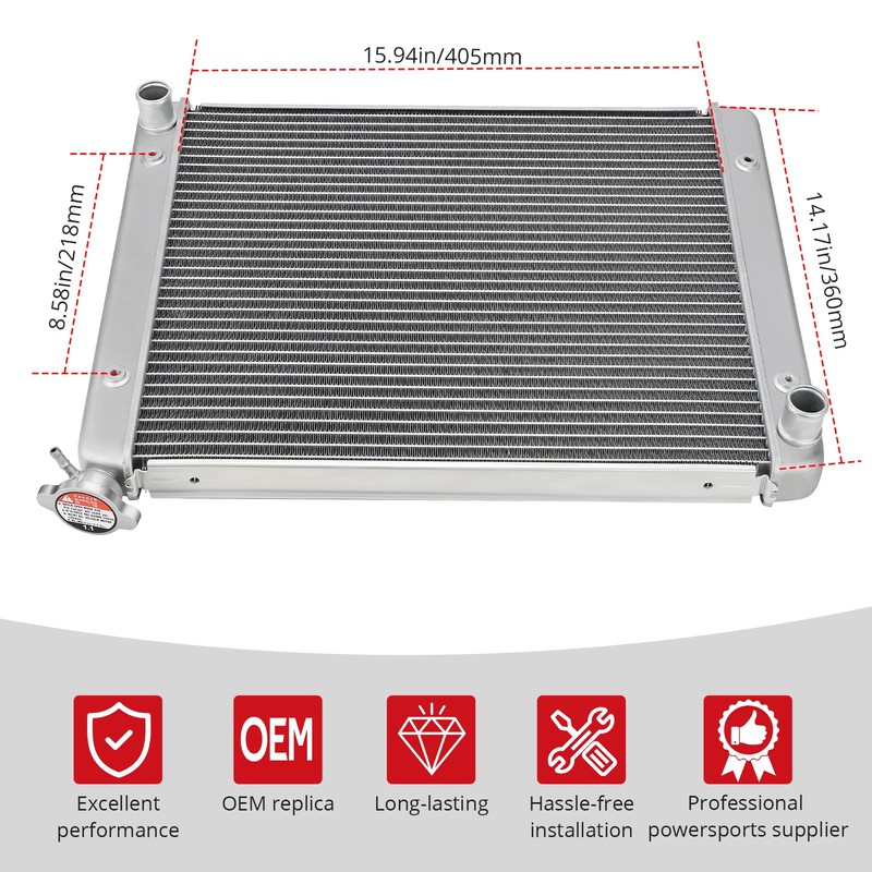 JAVIK Radiator Fit for Polaris Ranger RZR 570 900 1000
