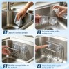 Sponge Holder for Kitchen Sink, Stainless Steel Sink Caddy with