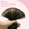 Pinkpearl Clip in Hair Extensions Human Hair Extensions, #2/6/2 Balayage