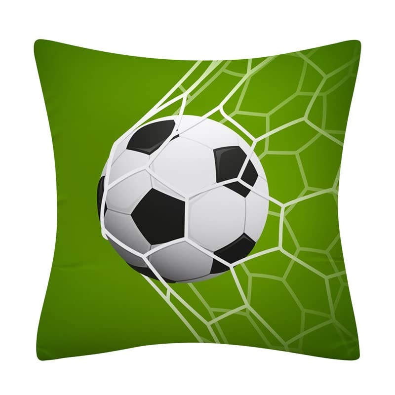 Cikonielf 2Pcs Sofa Pillow Case, Sports Ball Pattern Style Cushion