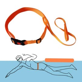 Haiki Swim Training Belts, Life Strap Waist Belt Swimming Webbing Tethers Stationary Swimming, Swimming Belt