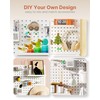 PEGZONE Pegboard Wall Organizer Combination Kit,Overall 33.1"x20.5" Metal Office Pegboard