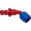 45 Degree Socketless Push-On Hose End, -6 AN